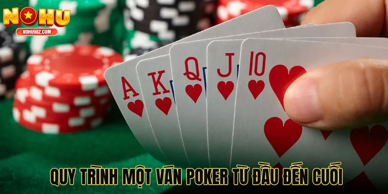 Quy trình một ván Poker từ đầu đến cuối